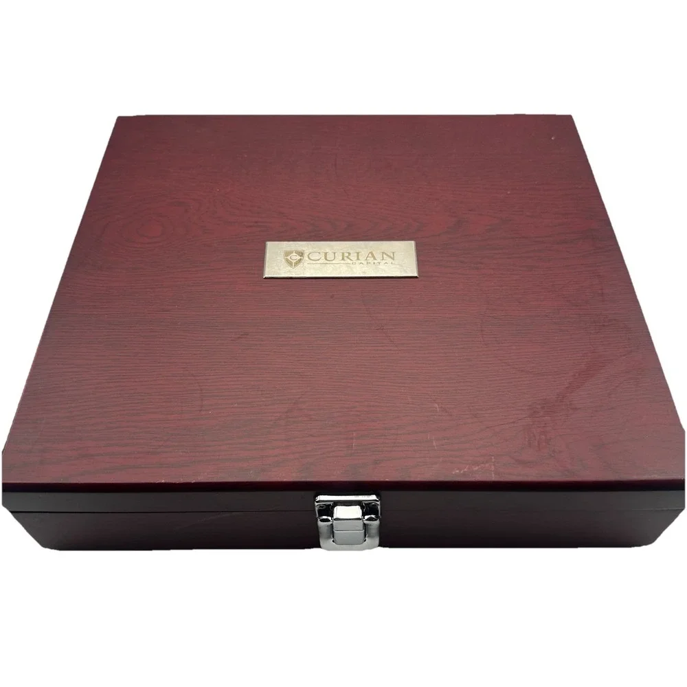 Executive Wine Collectors Set Leeds 1400-86WD  Wood 9 Pieces Star Promotions